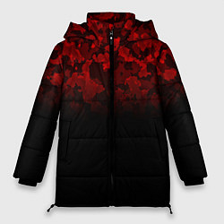 Женская зимняя куртка BLACK RED CAMO RED MILLITARY