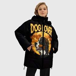 Куртка зимняя женская Любитель Собак Dog Lover, цвет: 3D-светло-серый — фото 2