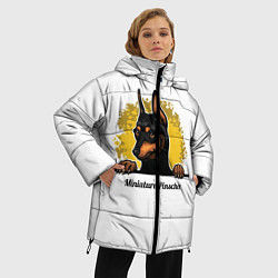 Куртка зимняя женская Мини-Пинчер, цвет: 3D-черный — фото 2