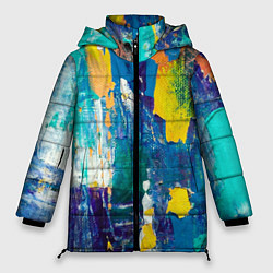 Куртка зимняя женская Краской по ткани, цвет: 3D-черный