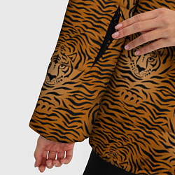Куртка зимняя женская Тигры Tigers, цвет: 3D-светло-серый — фото 2