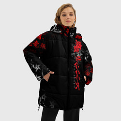 Куртка зимняя женская TOKYO REVENGERS RED STYLE TEAM, цвет: 3D-светло-серый — фото 2