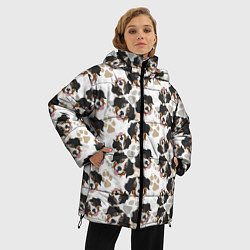 Куртка зимняя женская Зенненхунд Бернский, цвет: 3D-черный — фото 2