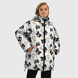Куртка зимняя женская Бордер Колли, цвет: 3D-светло-серый — фото 2