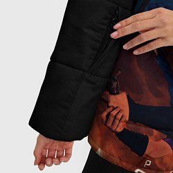Куртка зимняя женская JINX lol аркейн, цвет: 3D-красный — фото 2