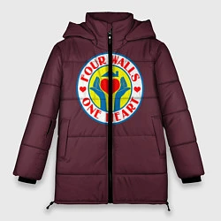 Куртка зимняя женская Лого фирмы троицы, цвет: 3D-красный