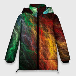 Куртка зимняя женская Цветной разряд, цвет: 3D-черный