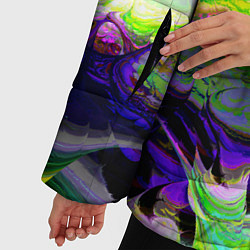 Куртка зимняя женская ТОКСИЧНЫЕ ОТХОДЫ НЕОНОВЫЙ ЗАЛИВ, цвет: 3D-светло-серый — фото 2