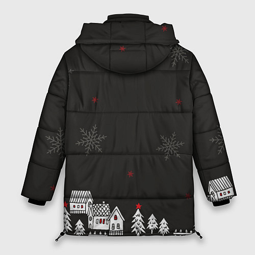 Женская зимняя куртка Плохой Санта 2022 Bad Santa / 3D-Красный – фото 2