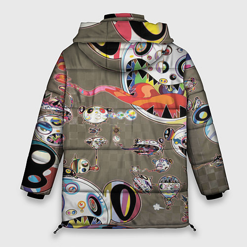 Женская зимняя куртка Арт Монстров / 3D-Светло-серый – фото 2