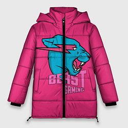 Женская зимняя куртка Mr Beast Gaming Full Print Pink edition