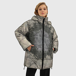 Куртка зимняя женская Серый песок - коллекция Путешествие - Хуф и Ся, цвет: 3D-черный — фото 2