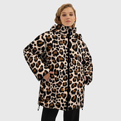 Куртка зимняя женская Леопардовые Пятна, цвет: 3D-черный — фото 2