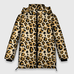 Куртка зимняя женская Пятна Дикого Леопарда, цвет: 3D-черный