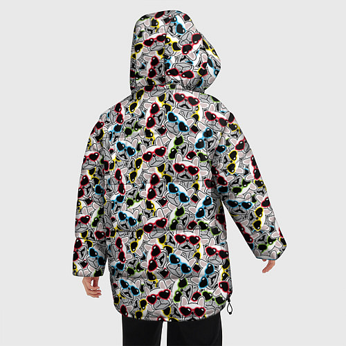 Женская зимняя куртка Модные Собачки / 3D-Черный – фото 4