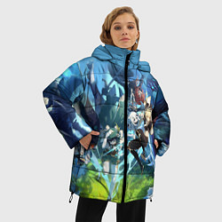 Куртка зимняя женская ПРИКЛЮЧЕНИЯ С ДВАЛИНОМ, цвет: 3D-красный — фото 2
