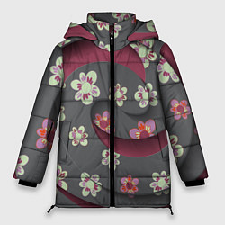Женская зимняя куртка Спираль-flowers