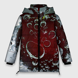 Женская зимняя куртка Сочная вишня под водой