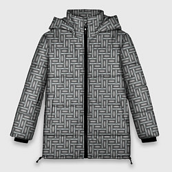 Куртка зимняя женская Коллекция Journey Прямоугольники 119-9-6 Дополнени, цвет: 3D-красный
