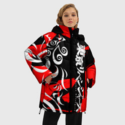 Куртка зимняя женская TOKYO REVENGERS ТОСВА RED VER, цвет: 3D-красный — фото 2