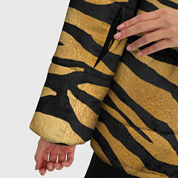 Куртка зимняя женская Текстура шкуры тигра, цвет: 3D-красный — фото 2