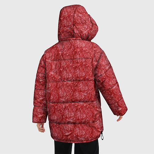 Женская зимняя куртка Деловая Колбаса Салями / 3D-Черный – фото 4