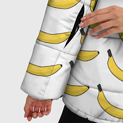 Куртка зимняя женская Крупный Банановый рай, цвет: 3D-красный — фото 2