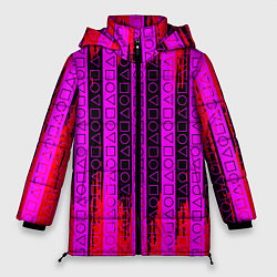 Куртка зимняя женская Squid Game паттерн, цвет: 3D-светло-серый