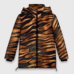 Женская зимняя куртка В шкуре тигра