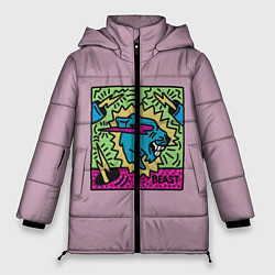 Женская зимняя куртка Mr Beast Drawing Full Print