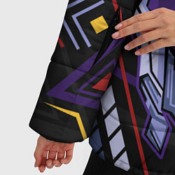 Куртка зимняя женская Везде роботы, цвет: 3D-светло-серый — фото 2