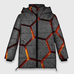 Куртка зимняя женская Раскаленный асфальт, цвет: 3D-светло-серый