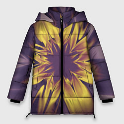 Куртка зимняя женская Цветок заката Абстракция 535-332-32-63, цвет: 3D-светло-серый