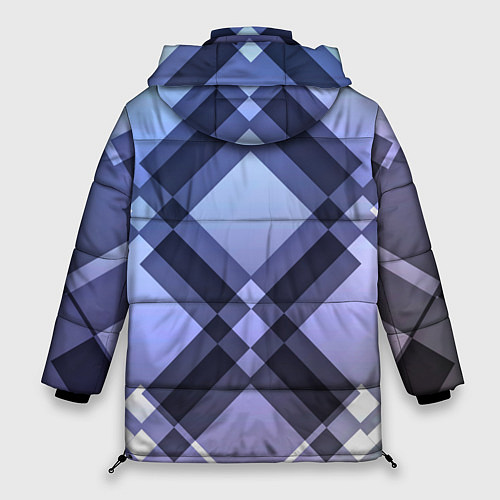 Женская зимняя куртка Строгая абстракция / 3D-Светло-серый – фото 2