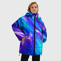 Куртка зимняя женская Neon Holographic, цвет: 3D-светло-серый — фото 2
