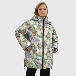 Куртка зимняя женская Деньги РФ Рубли, цвет: 3D-светло-серый — фото 2