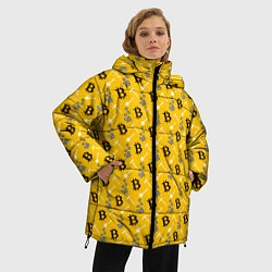 Куртка зимняя женская Добыча Биткоинов, цвет: 3D-черный — фото 2