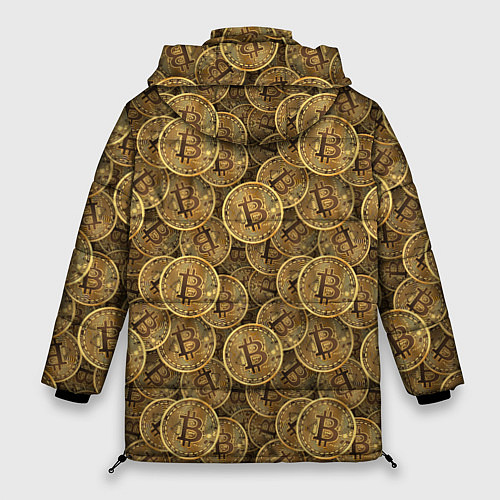 Женская зимняя куртка Bitcoins / 3D-Светло-серый – фото 2