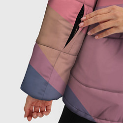 Куртка зимняя женская Рассвет в горах искусства, цвет: 3D-светло-серый — фото 2