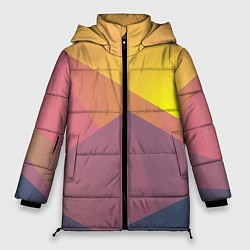 Женская зимняя куртка Рассвет в горах искусства