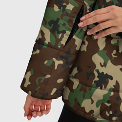 Куртка зимняя женская Камуфляж Излом, цвет: 3D-черный — фото 2