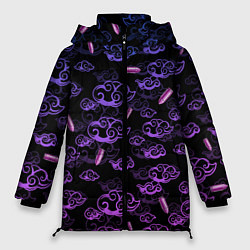 Куртка зимняя женская ARCANE League Of Legends ТАТУИРОВКА JINX, цвет: 3D-светло-серый