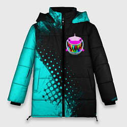 Куртка зимняя женская 6IX9INE Текстура, цвет: 3D-черный