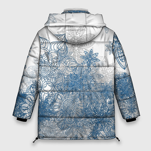 Женская зимняя куртка Коллекция Зимняя сказка Снежинки Sn-1-sh / 3D-Светло-серый – фото 2