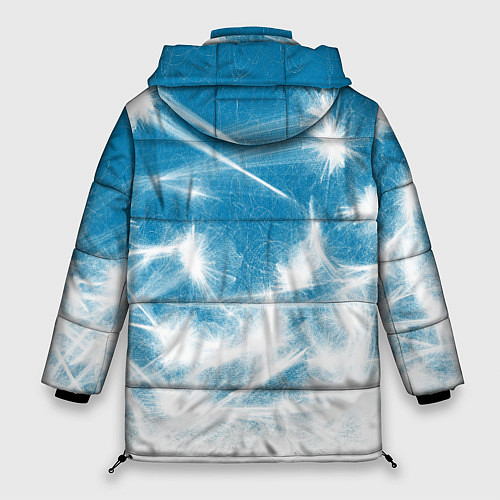 Женская зимняя куртка Коллекция Зимняя сказка Снег Абстракция S-4 / 3D-Светло-серый – фото 2