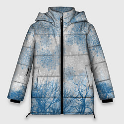 Женская зимняя куртка Коллекция Зимняя сказка Зимний пейзаж T-1-2
