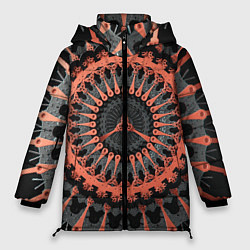 Куртка зимняя женская МаГический УзОр, цвет: 3D-красный