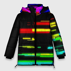 Женская зимняя куртка Color fashion glitch