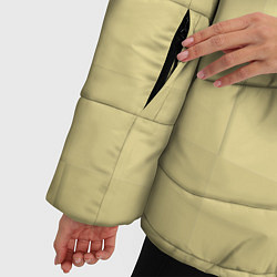 Куртка зимняя женская Золотые квадраты, цвет: 3D-светло-серый — фото 2