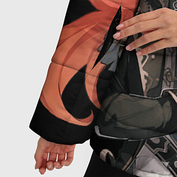 Куртка зимняя женская ДИЛЮК DILUC ГЕНШИН ИМПАКТ, цвет: 3D-черный — фото 2